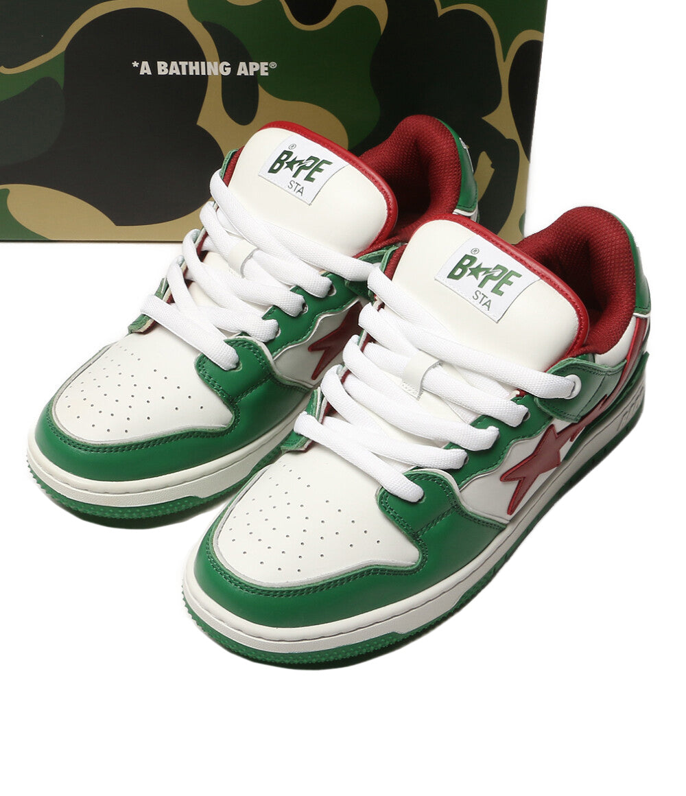 美品 A BATHING APE スニーカー BAPE SK8 STA BOLD #1 GREEN メンズ 