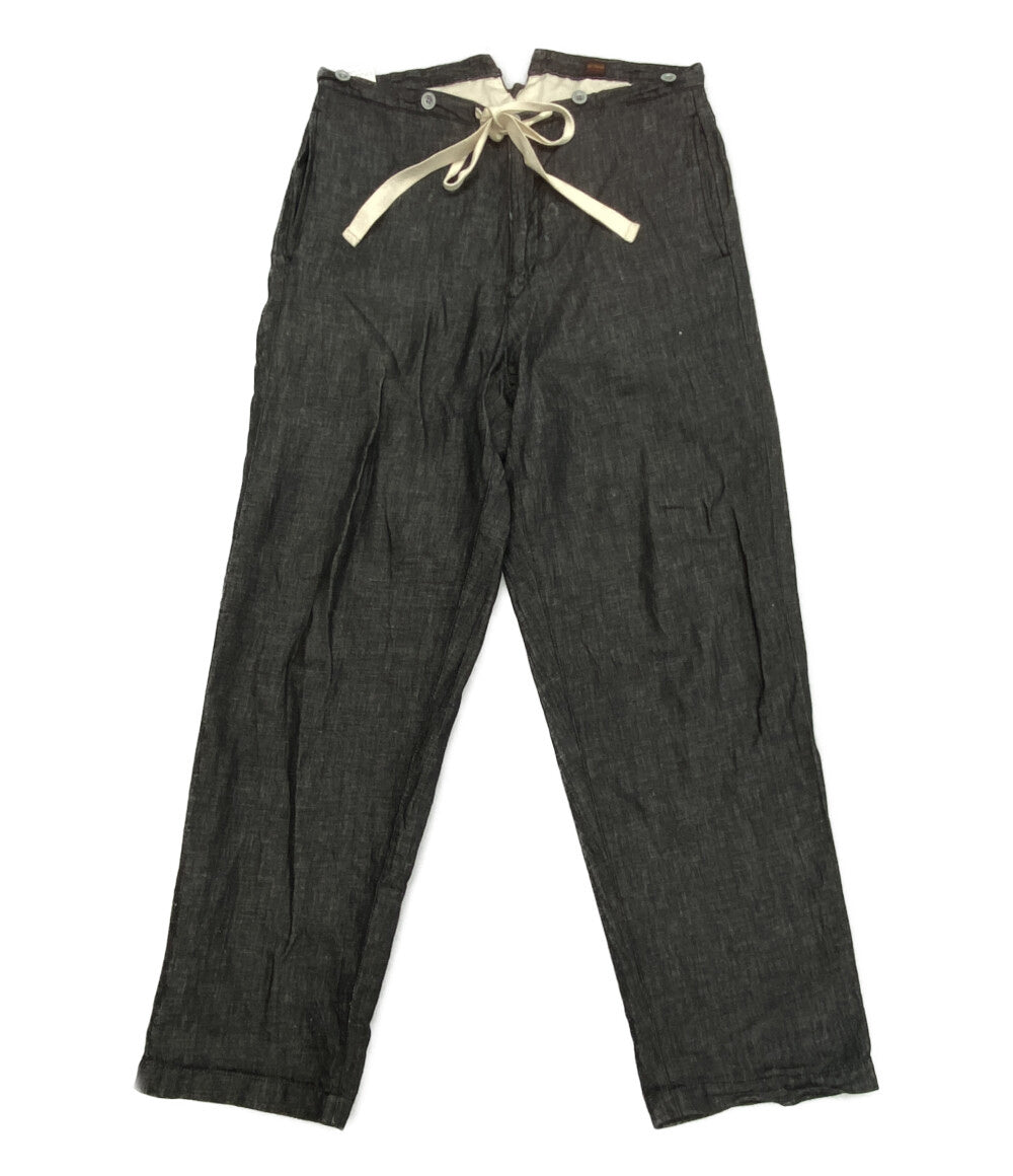 エゴトリッピング パンツ LINEN DENIM WORK TROUSERS 626001 メンズ