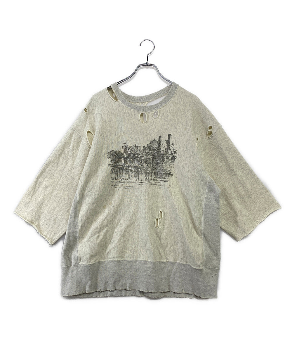 アンセルム スウェットシャツ ダメージ加工 23ss メンズ SIZE 2