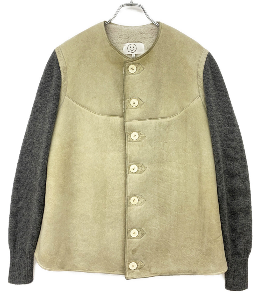 Maison Margiela ジャケット SHEARLING JACKET WITH KNITTED SLEEVES