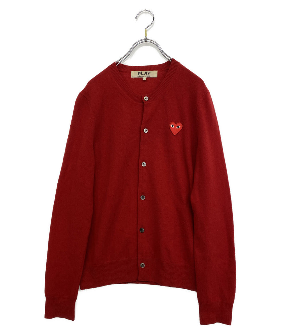 プレイコムデギャルソン ロゴパッチ丸首カーディガン 00S AZ