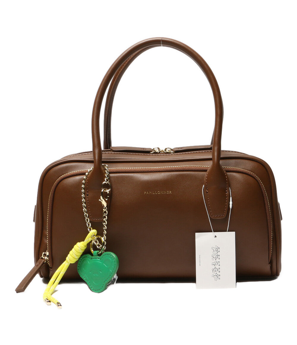 コラージュ ガリャルダガランテ パピヨネ コラボ 本革 ボストンバッグ 黒 軽量 ⭐️新品コラージュガリャルダガランテxパピヨネ牛革本革ボストン