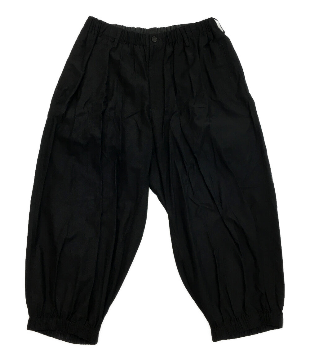 ○△□さん専用【黒色■特攻パンツ【修羅■2×45×27cm】サイズ３Ｌ ヨウジヤマモトプールオム タブ付ギャザーパンツ 23SS HZ-P11