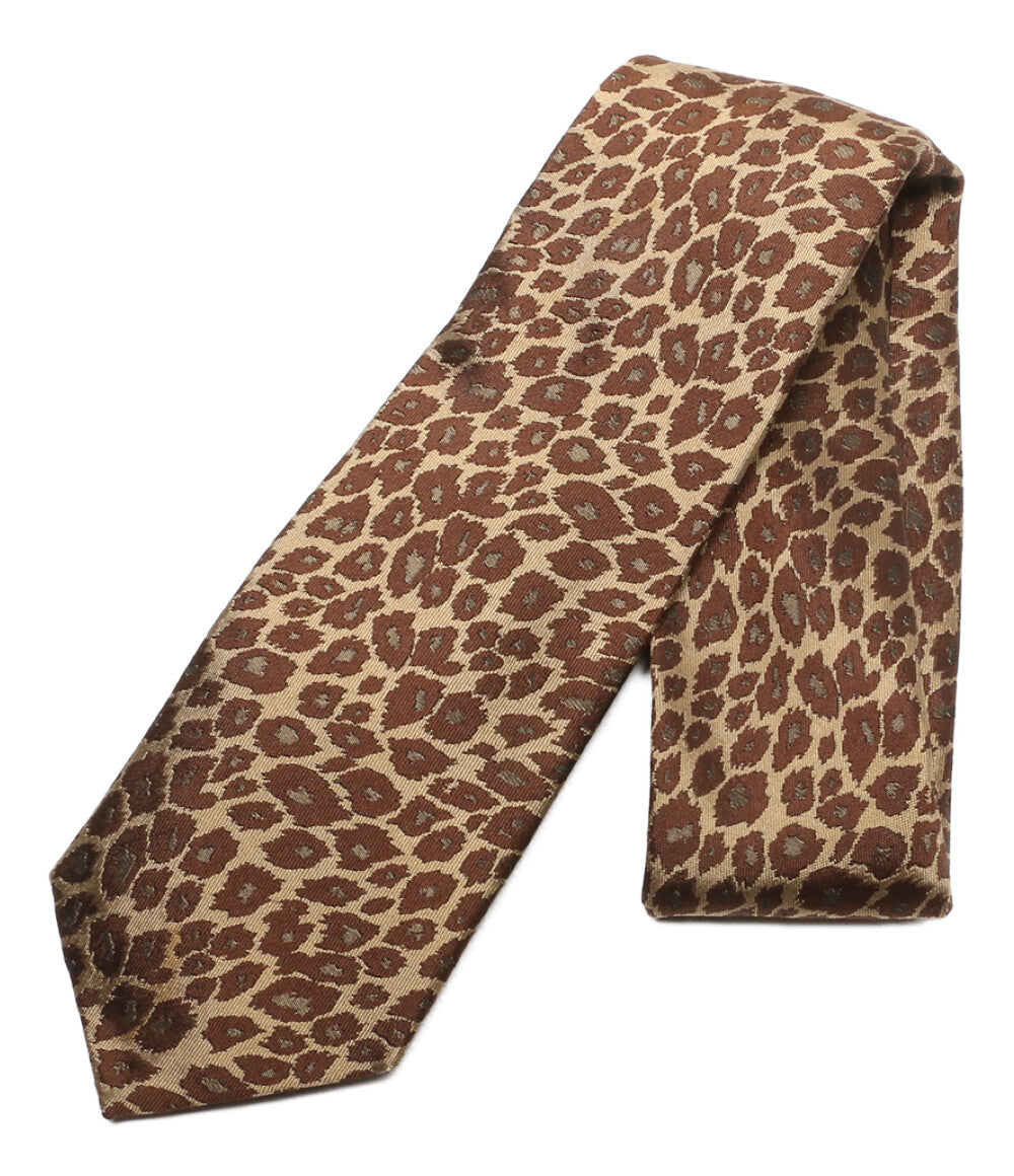YOHJI YAMAMOTO POUR HOMME ネクタイ レオパードネクタイ 13AW メンズ