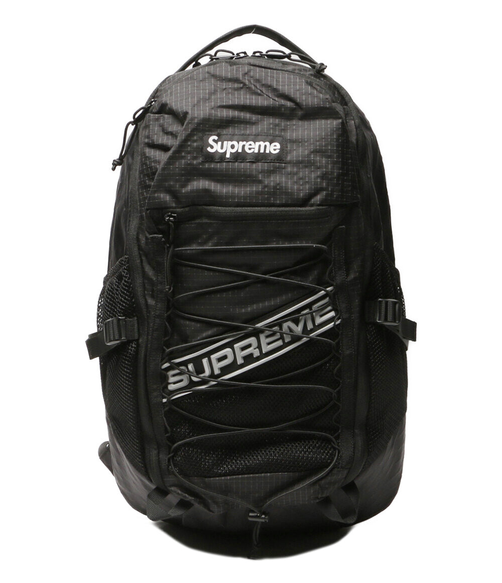 Supreme リフレクターロゴバックパックブラック 23FW メンズ