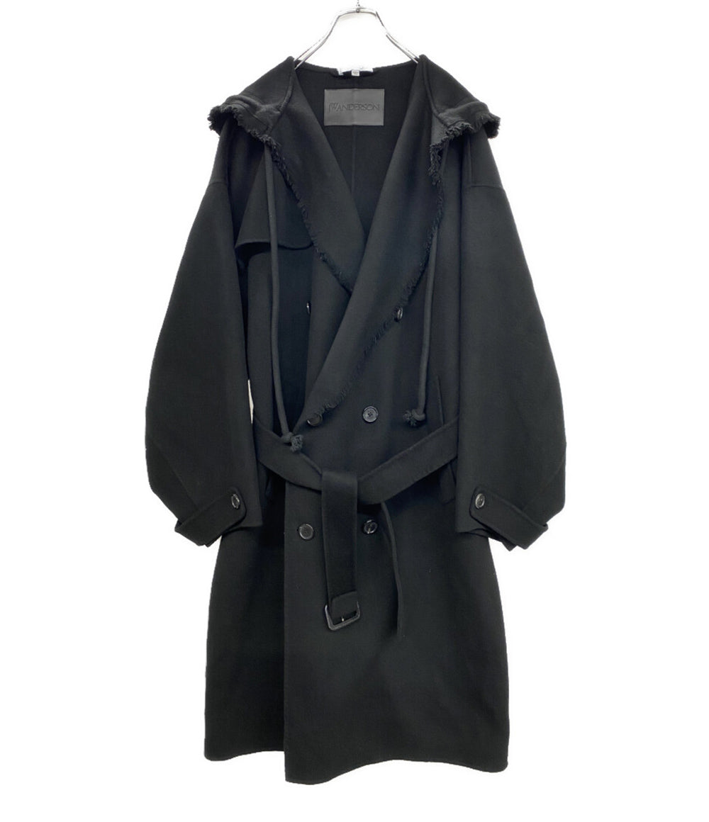 J.W.ANDERSON コート カットオフ ダブルブレスト フーデッドロング