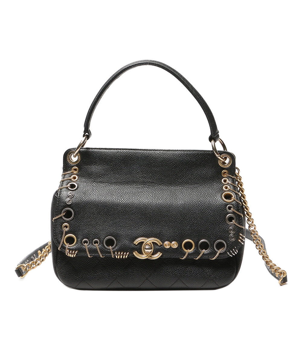 CHANEL ショルダーバッグ piercing chic キャビアチェーンショルダー