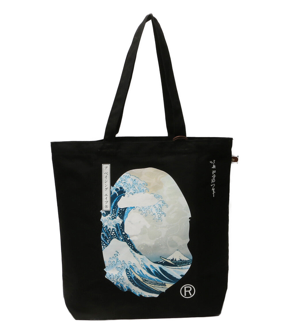 A BATHING APE トートバッグ 葛飾北斎 浮世絵トート メンズ ア