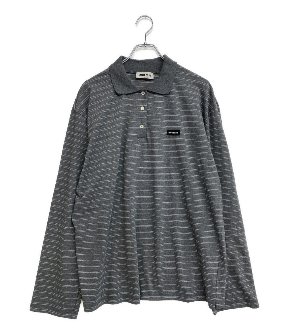 MIU MIU BOX LOGO POLO 24SS メンズ SIZE L ミュウ ミュウ – Rehello