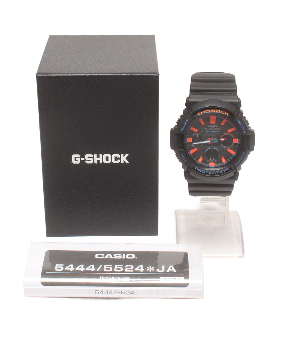 美品 CASIO 腕時計 G-SHOCK 電波ソーラー ソーラー ブラック GAW-100CT メンズ カシオ