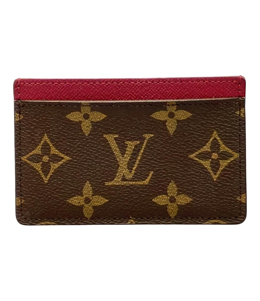 Louis Vuitton カードケース ブラウン/レッド LOUIS VUITTON カードケース ブラウン/レッド Louis Vuitton カード