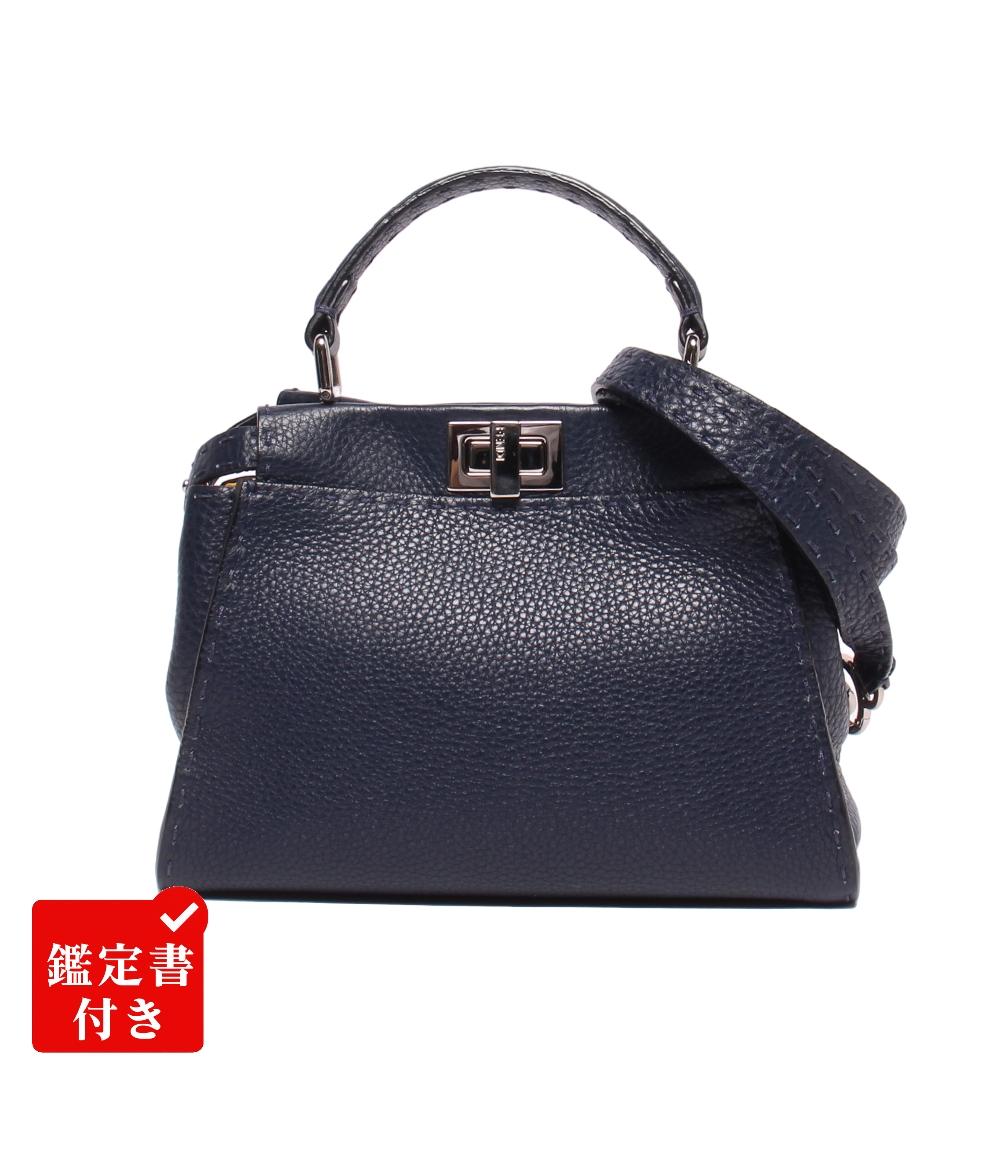 FENDI 2wayハンドバッグ ショルダーバッグ 斜め掛け ピーカブー ミニ