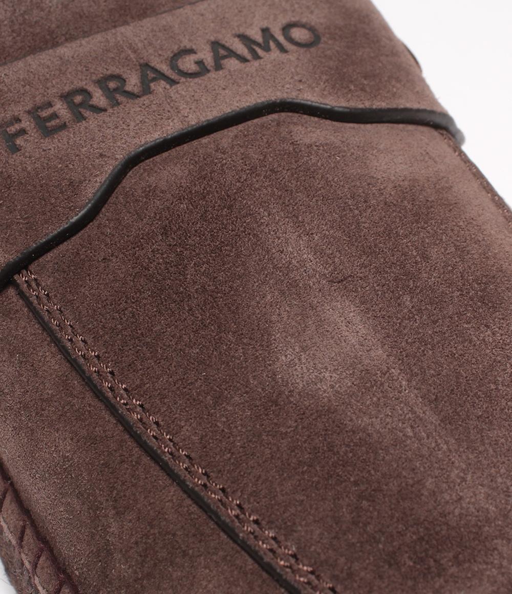 FERRAGAMO エスパドリーユローファー スエード 773043 レディース SIZE 7 フェラガモ