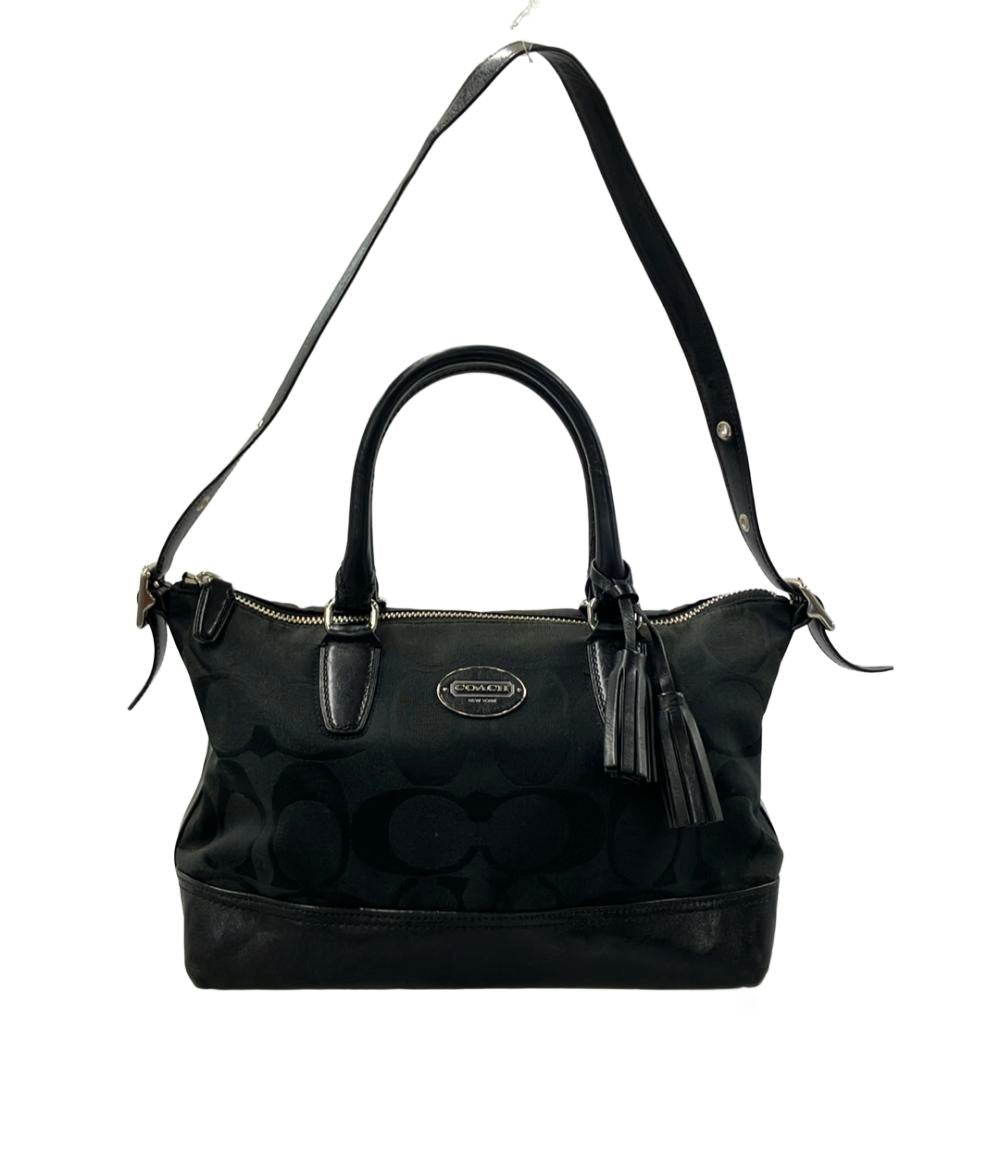 コーチ 2way ハンドバッグ ショルダーバッグ 肩掛け シグネチャー