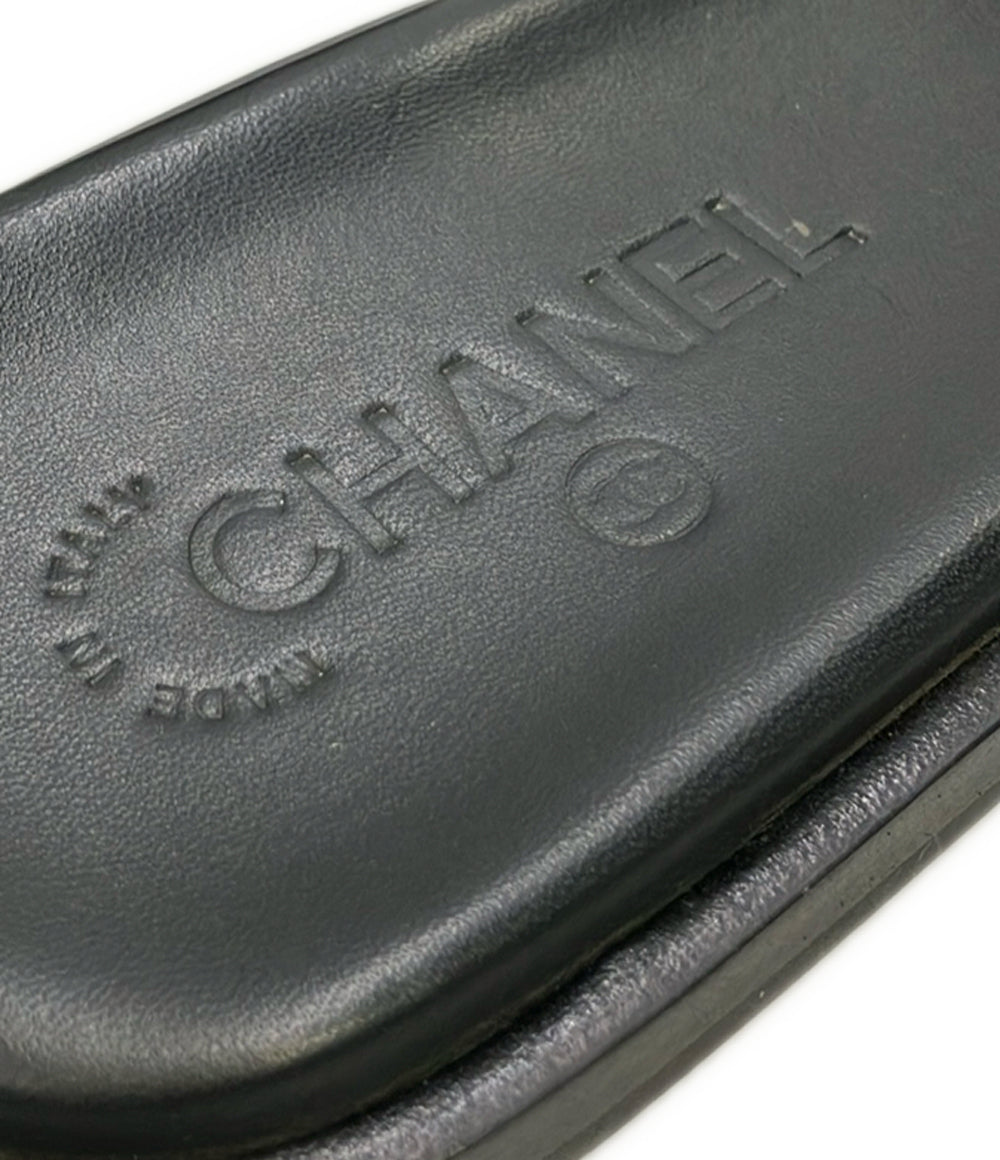 CHANEL エナメルフラットサンダル G32808 レディース SIZE 39 シャネル