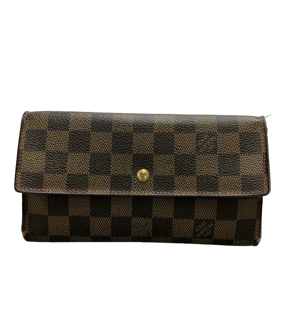 LOUIS VUITTON ルイヴィトンダミエ三つ折り長財布