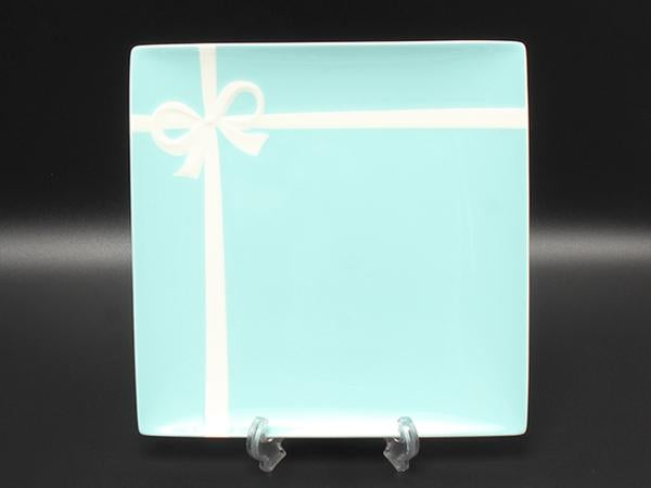 新品未使用 ティファニー ブルーボックス プレート 1枚（24x24cm） ティファニー ブルーボックスプレート 24×24 Tiffany＆Co 皿