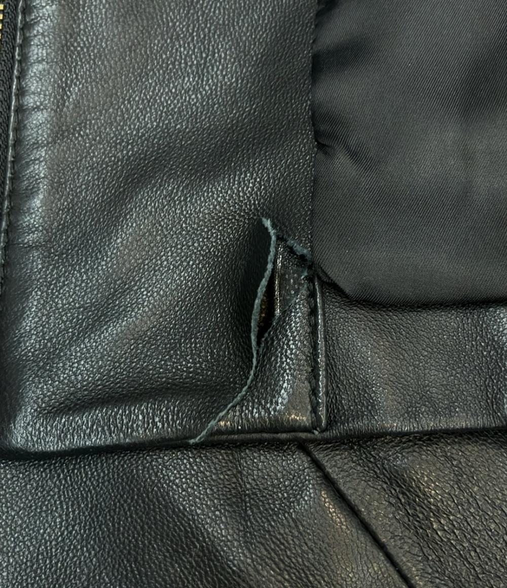 訳あり ソフィラ ノーカラーレザージャケット レディース SIZE F (M) sophila