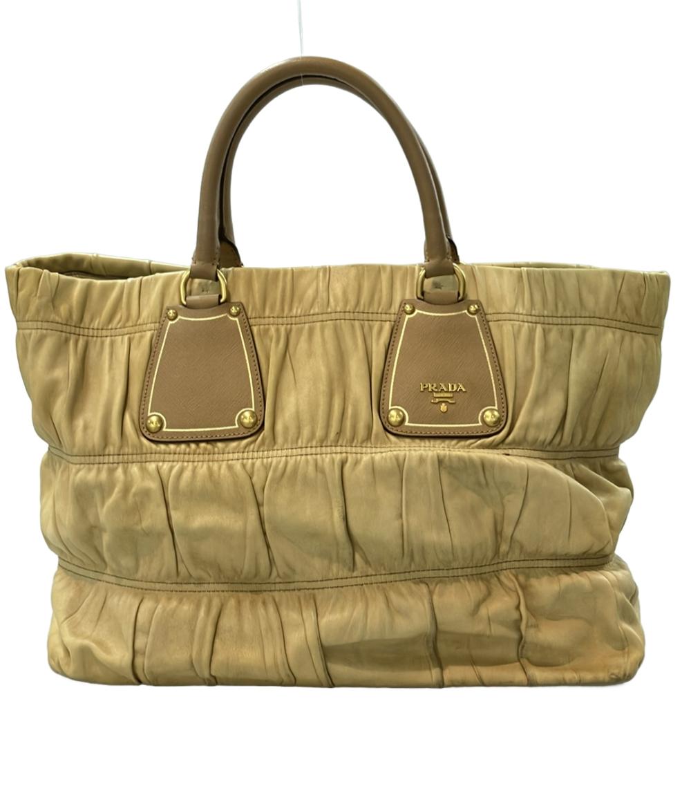PRADA ハンドバッグ トートバッグ ギャザー レディース プラダ