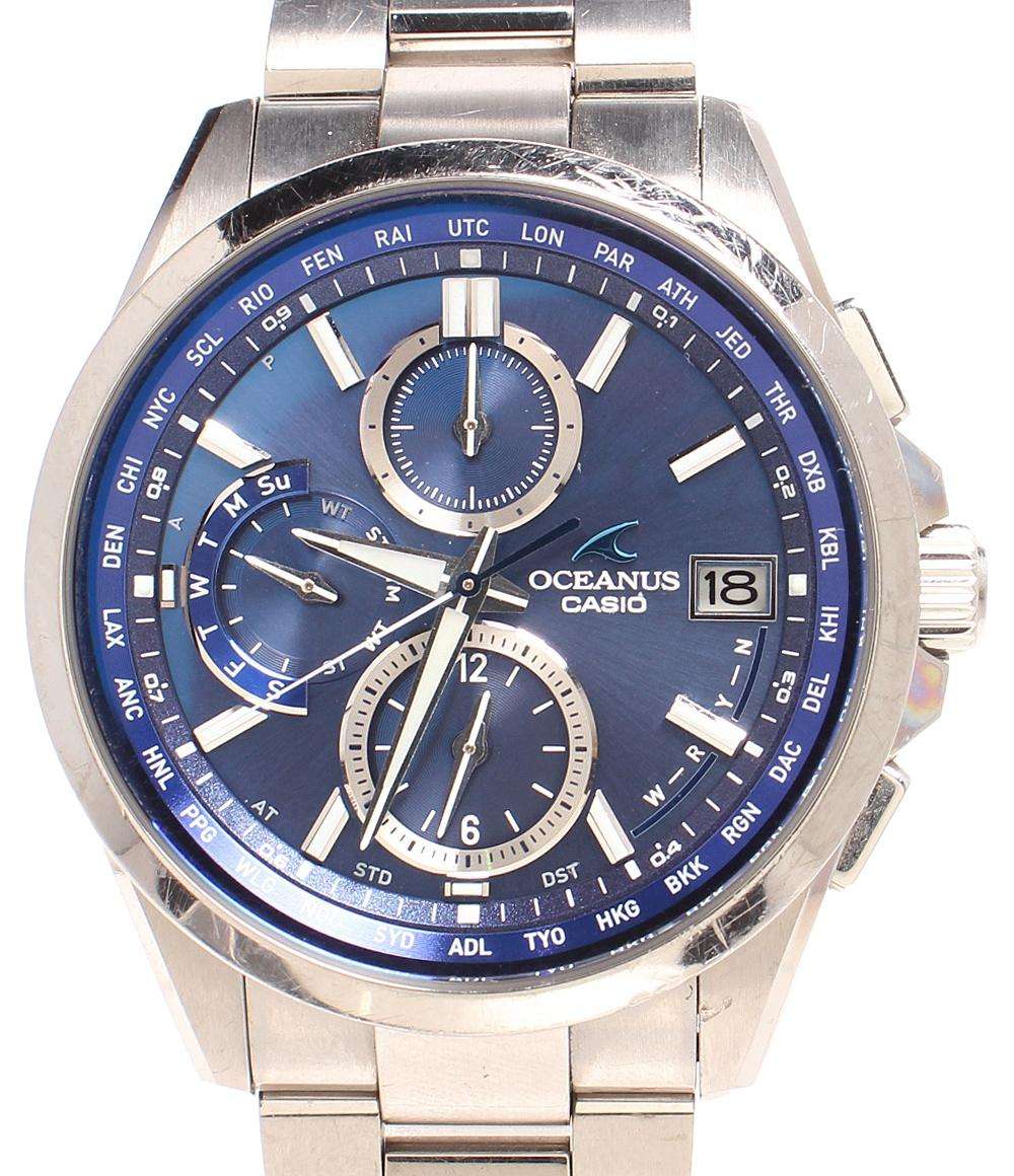 カシオ 腕時計 クロノグラフ TITANIUM OCEANUS クラシックライン  