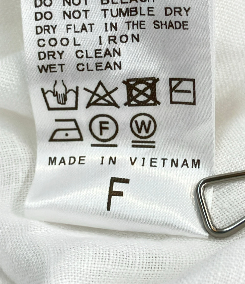 美品 Deuxieme Classe リネンウォッシュシャツ 24-050-500-4061-1-0 レディース SIZE F (M) ドゥーズィエムクラス