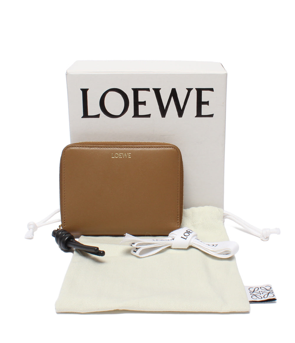 LOEWE ラウンドファスナー二つ折り財布 ノットコンパクトジップアラウンドウォレット ノット レディース ロエベ