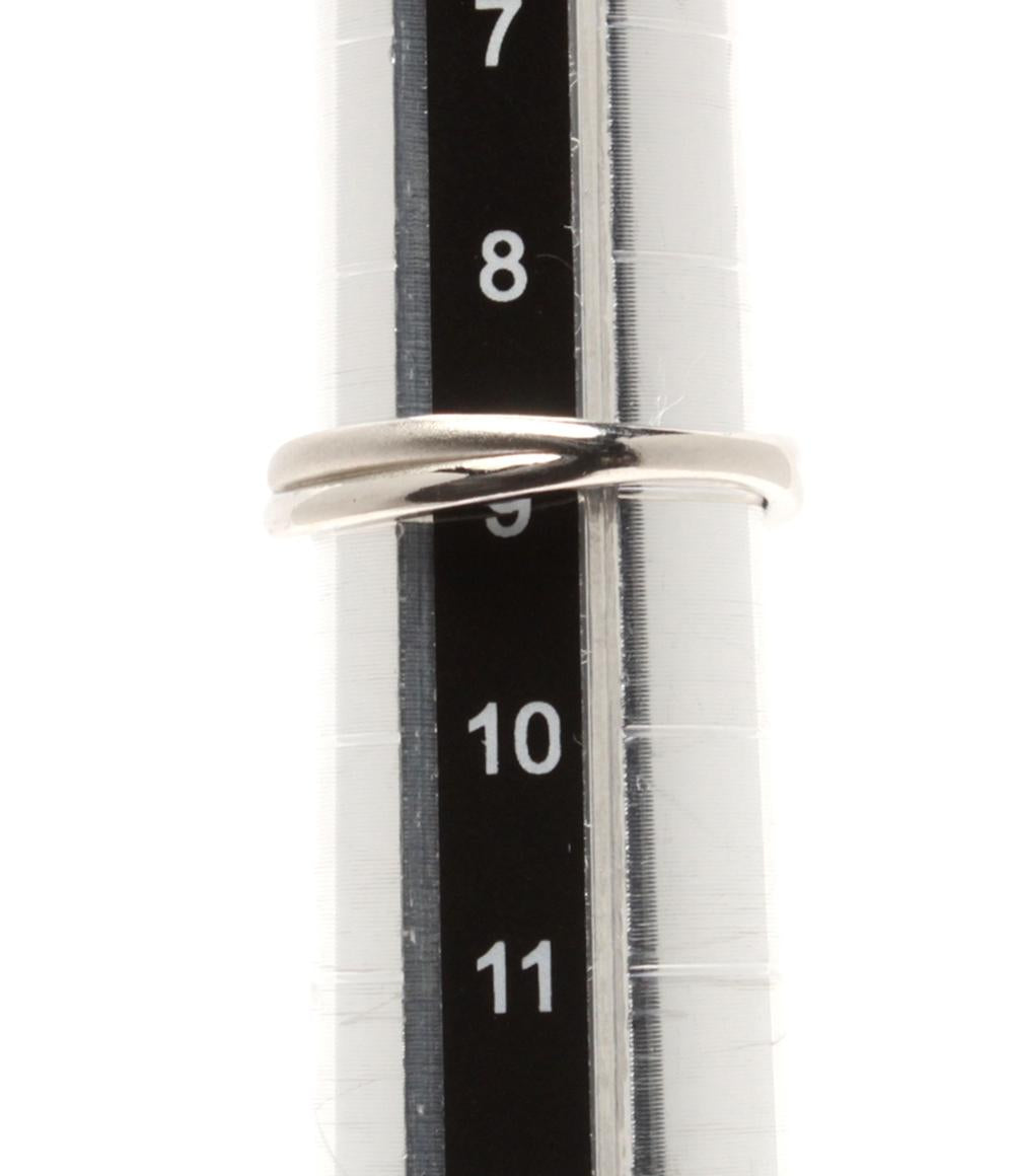 美品 ete リング 指輪 SV925 ダイヤ レディース SIZE 9号 エテ