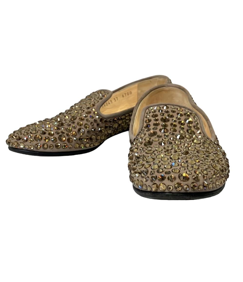 ジュゼッペザノッティ スウェードリボンローファー