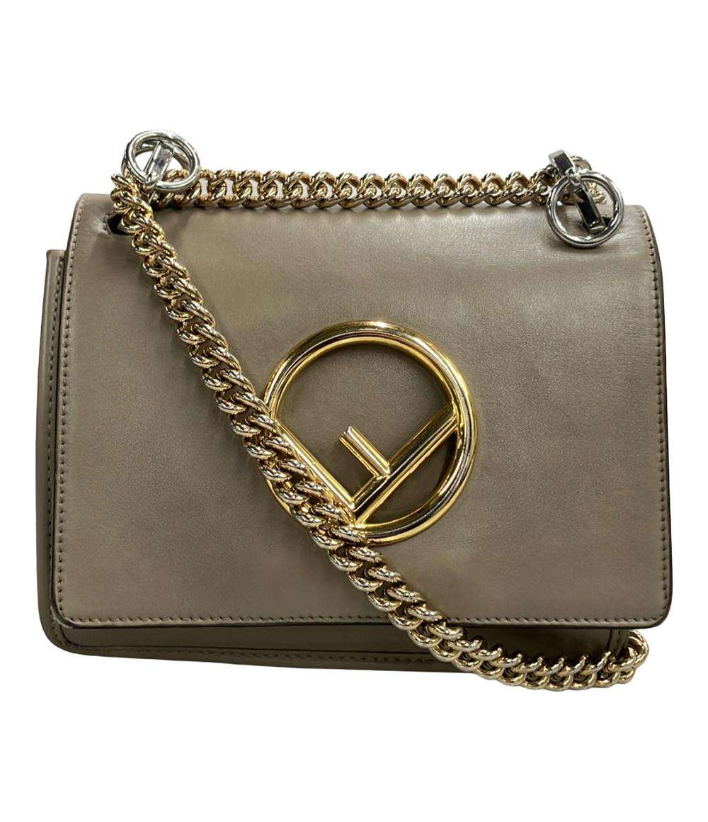 FENDI ショルダーバッグ 斜め掛け チェーンショルダー カーフレザー