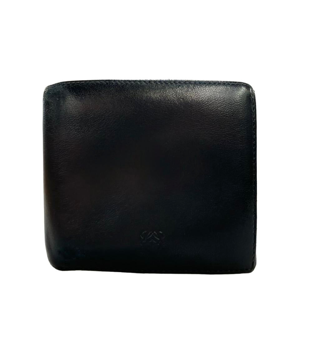 極美品 LOEWE ロエベ 二つ折り財布 レザー 型押し 黒 メンズ LOEWE 二つ折り財布 レザー メンズ ロエベ – Rehello by BOOKOFF