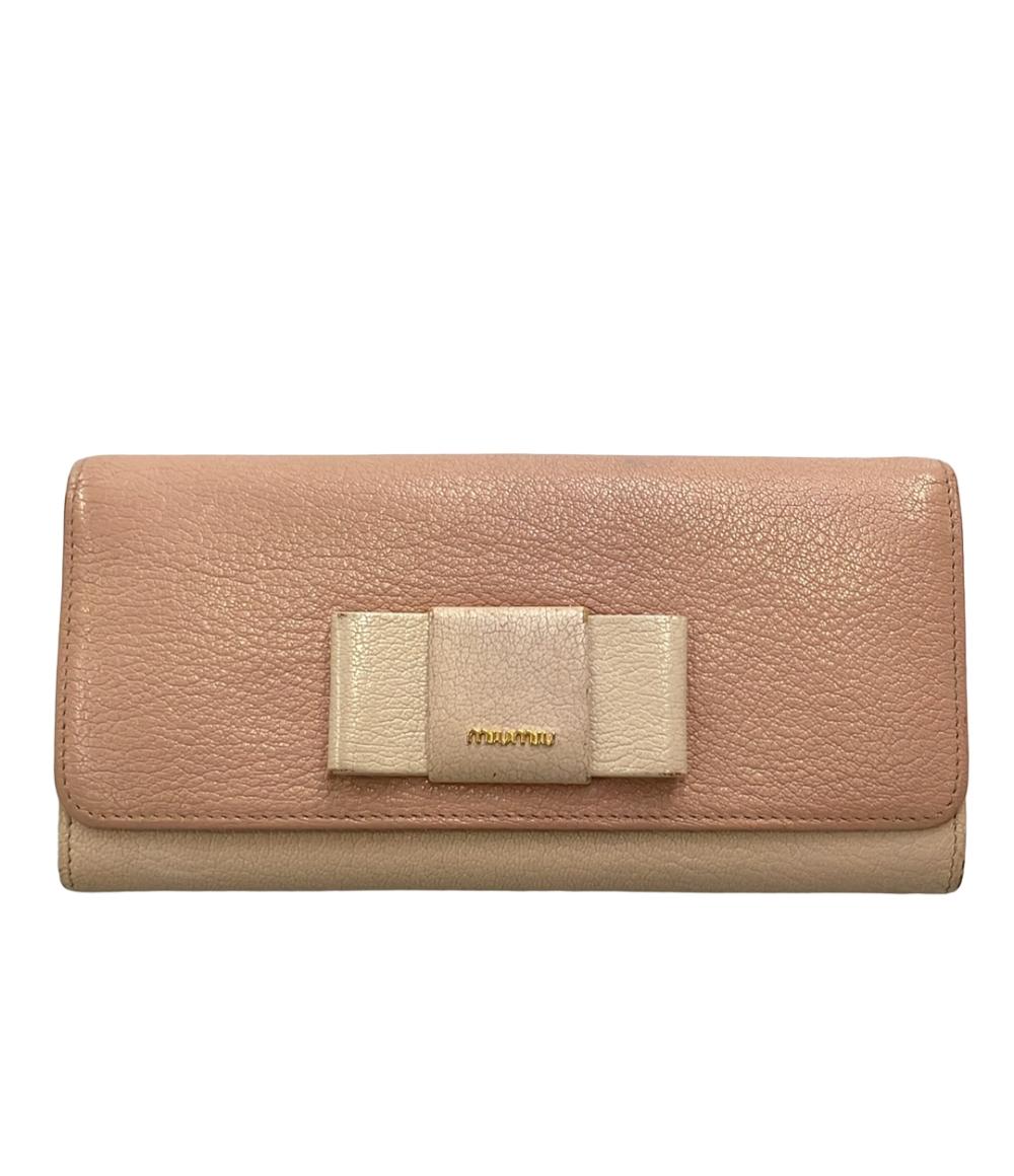 ミュウミュウ 長財布 正規品 Miu Miu 長財布 レザー レディース ミュウ ミュウ – Rehello by BOOKOFF