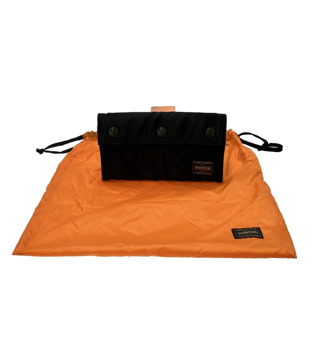 美品 PORTER 長財布 ポケット ウォレット L タンカー メンズ ポーター