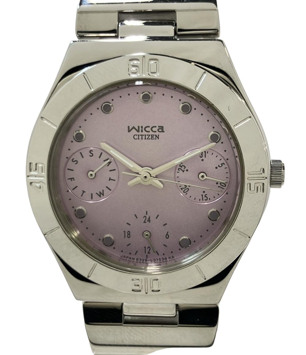 CITIZEN 腕時計 wicca ウィッカ クオーツ ピンク 6329-L20115