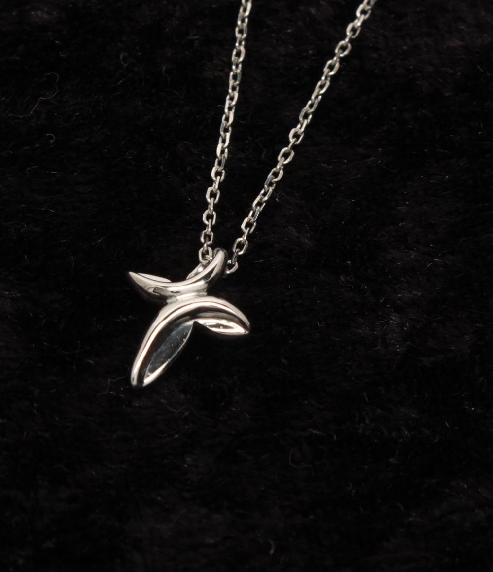 美品 ヨンドシー ネックレス Pt850 クロスモチーフ レディース 4℃