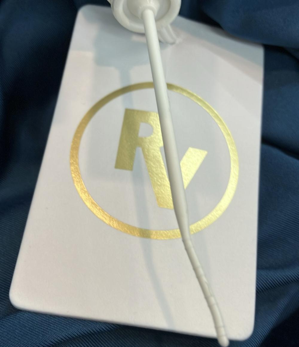 美品 REVECCA VALLANCE 半袖ワンピース ベルベット パフスリーブ 胸元カットアウト クリスタルリボン Aライン ミニ タグ付き Brandy Bow Mini Dress