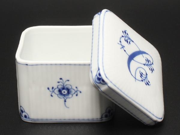 美品 Royal Copenhagen ボンボニエール アルファベット コレクション スクエア C ロイヤルコペンハーゲン