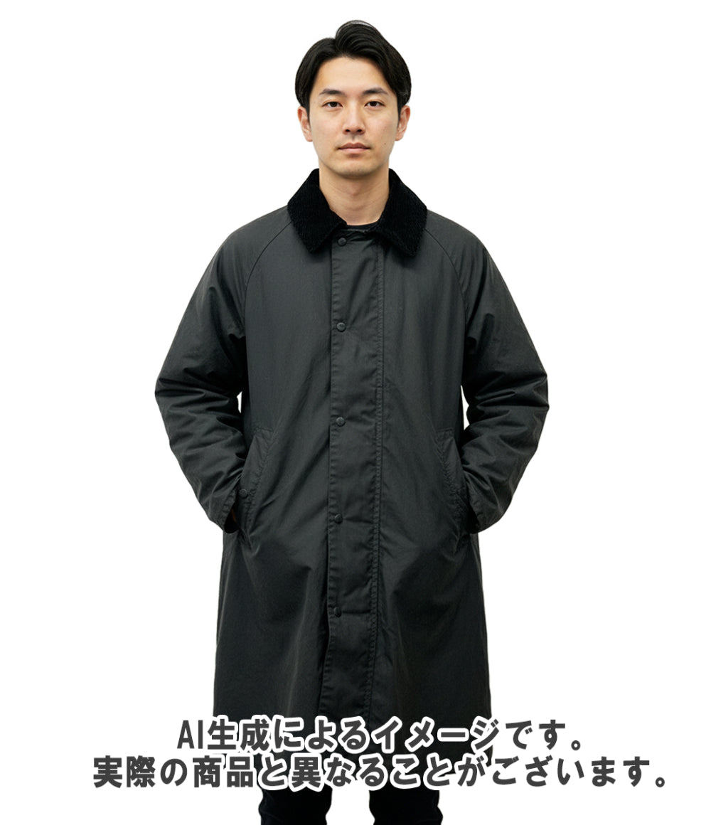 Barbour AURALEE コート スタイリスト私物 襟コーデュロイ 裏バブアー ライトワックス SL BORDER ダブルジップ メンズ SIZE 36 (S) バブアー