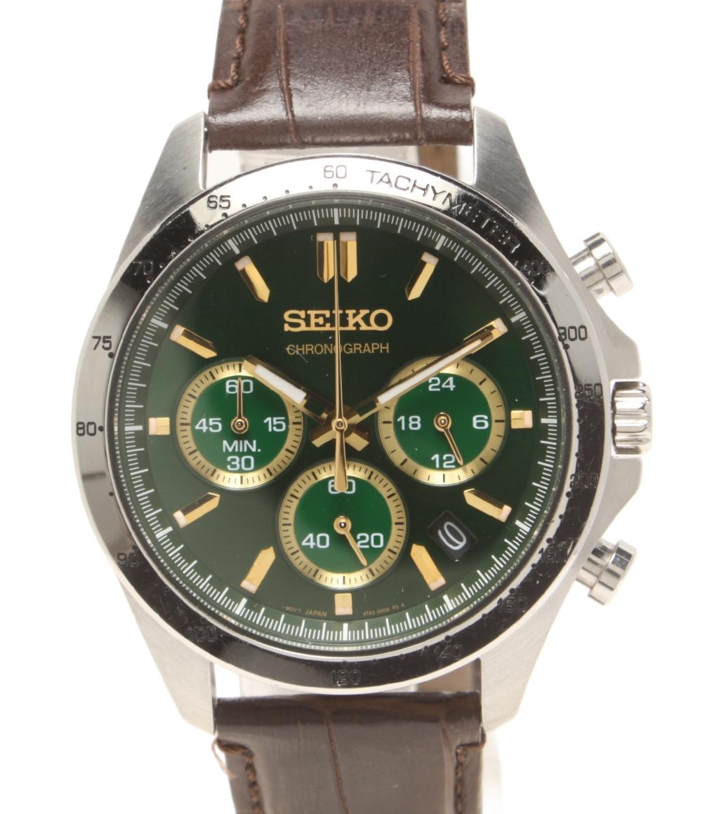 SEIKO 腕時計 スピリット クオーツ グリーン 8T63-00D0 メンズ 