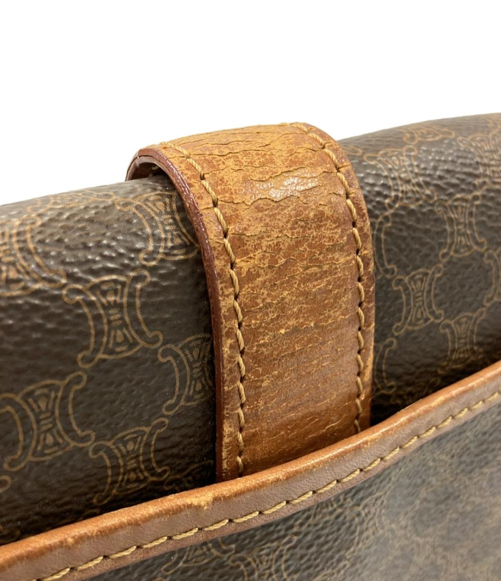 訳あり CELINE ショルダーバッグ 斜め掛け マカダム柄 DM94 レディース セリーヌ