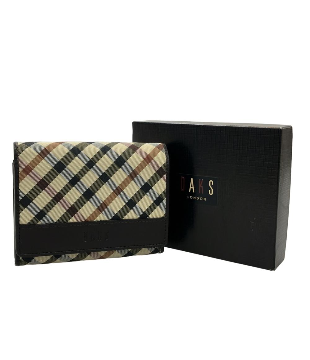美品 DAKS 二つ折り財布 レディース ダックス