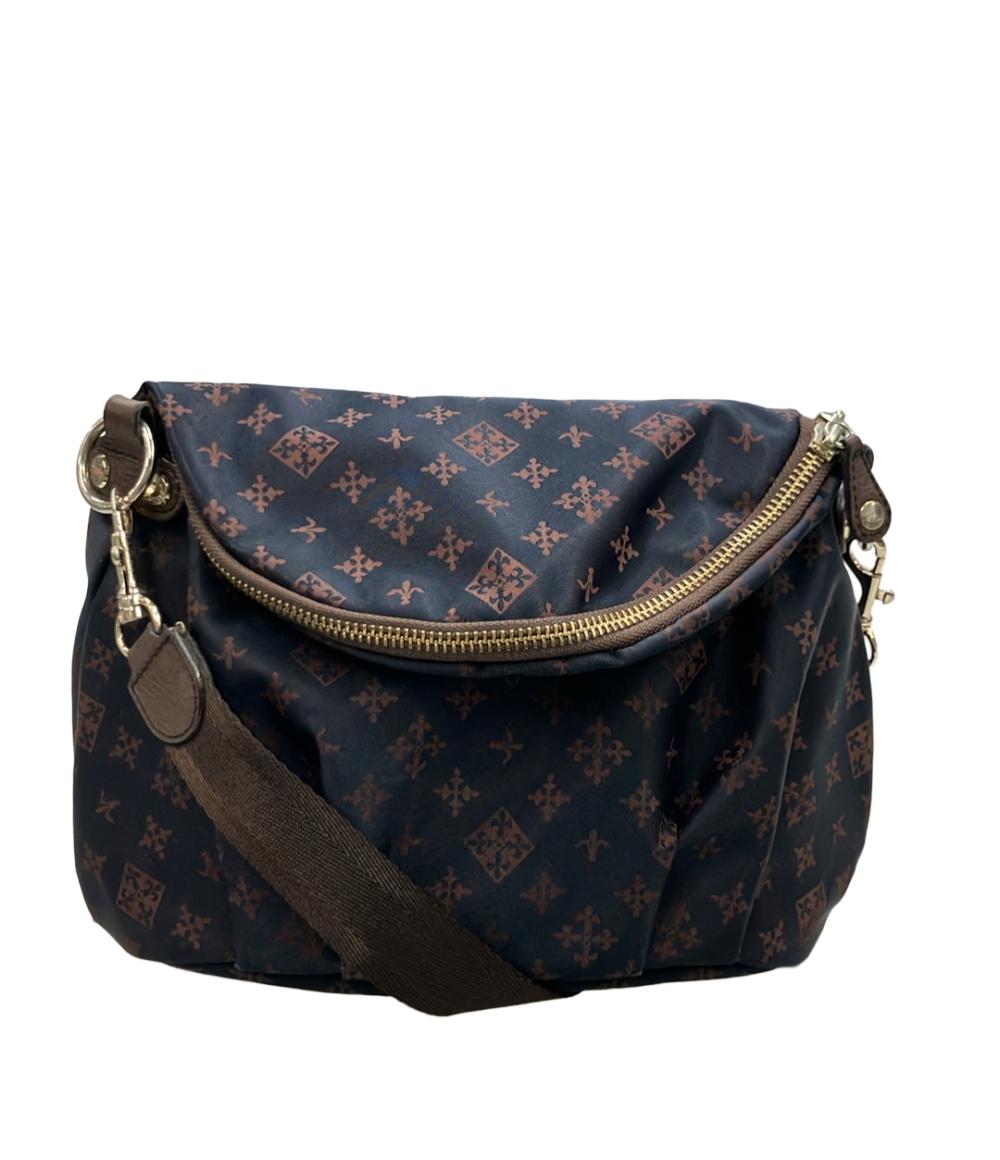 ラシット russet ☆未使用 ショルダーバッグ 斜め掛け ナイロン×レザー ネイビー×レッド/055275 russet ショルダーバッグ 斜め掛け ナイロン レザー レディース