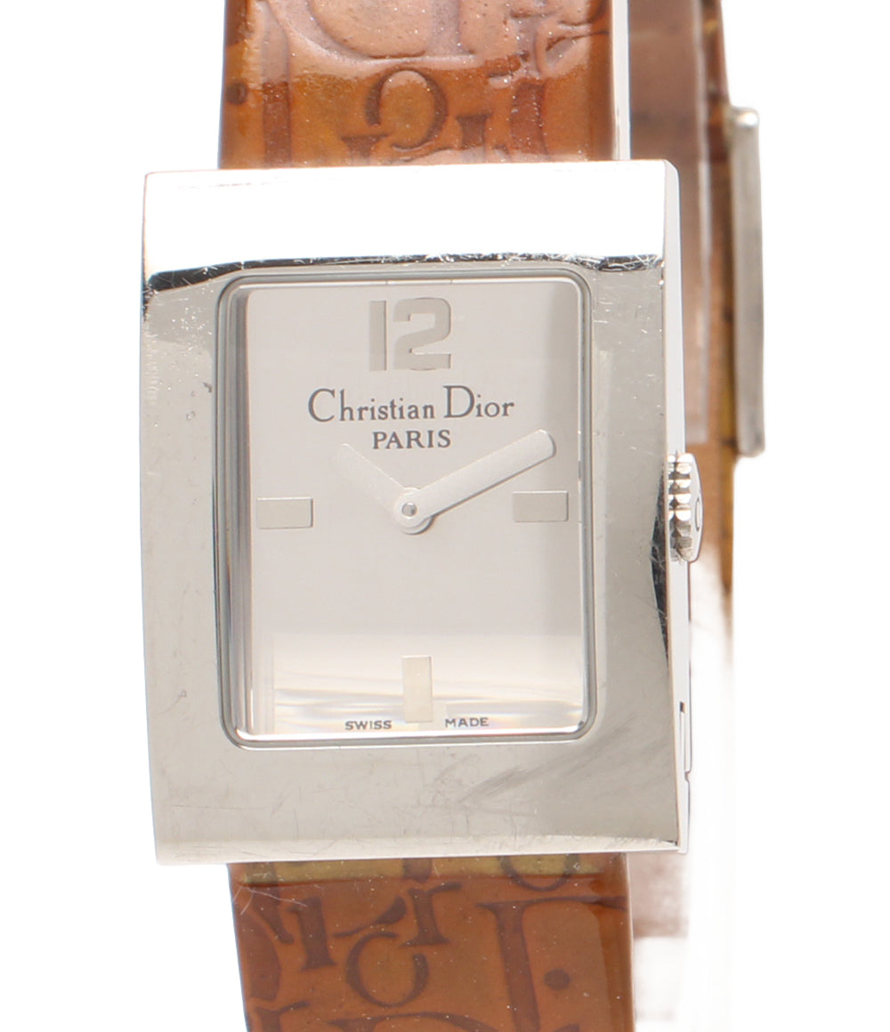 Christian Dior 腕時計 マリス スクエア クオーツ シルバー D78-109