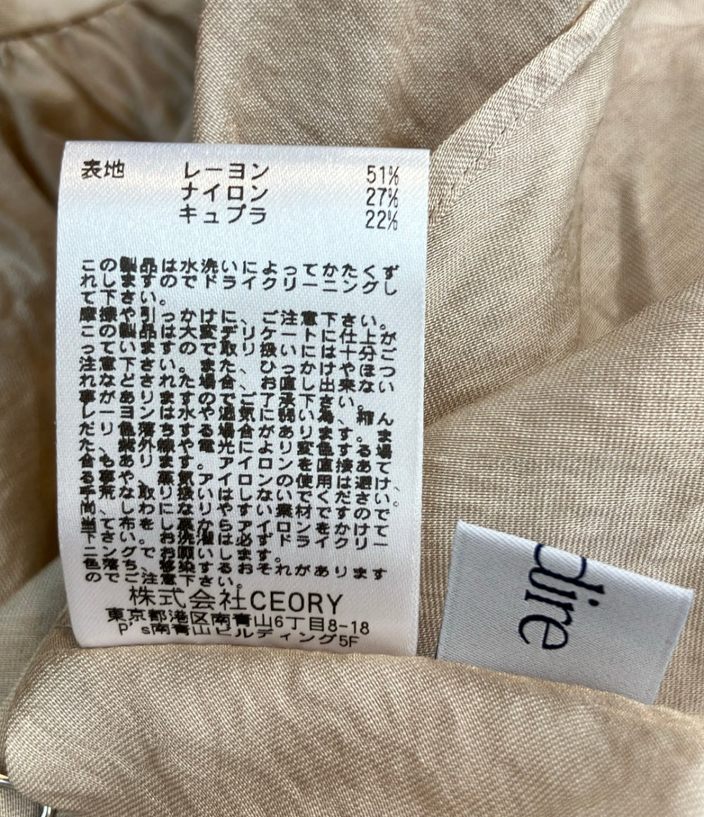 美品 audire Nana shoulder tops ノースリーブブラウス レディース SIZE S アウディーレ