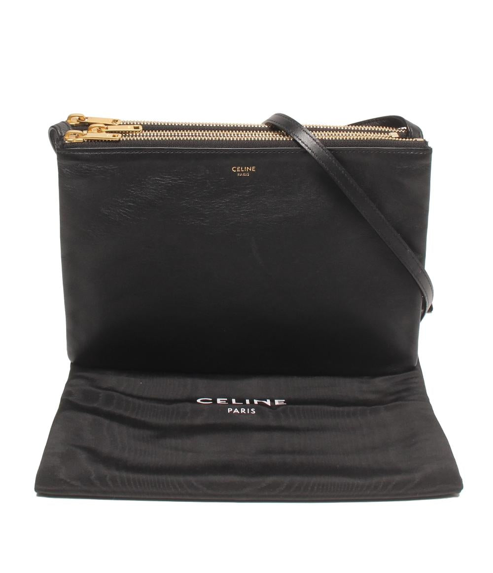 CELINE ショルダーバッグ 斜め掛け ゴールド金具 トリオ レディース セリーヌ