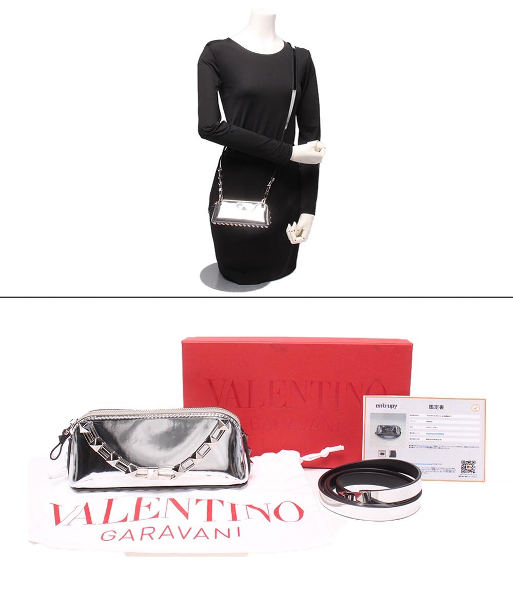 Valentino Garavani 2WAYクラッチバッグ ショルダーバッグ 斜め掛け ロックスタッズ レディース ヴァレンティノ・ガラヴァーニ