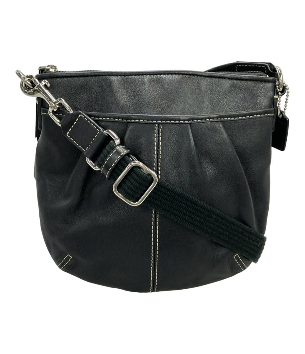 美品 COACH 黒 レザー ショルダーバッグ 美品 コーチ COACH 美品 COACH 黒 レザー ショルダーバッグ 美品 コーチ COACH