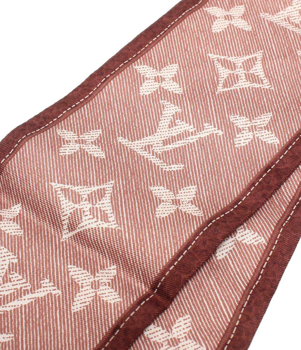 美品 LOUIS VUITTON スカーフ シルク100% バンドー ニュー デニム M72557 ルイ・ヴィトン