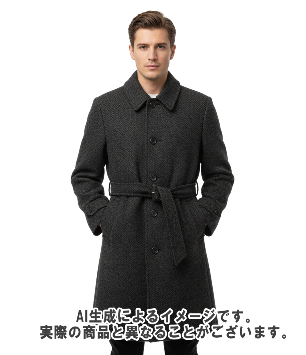 POLO RALPH LAUREN ステンカラーコート ウール ヘリンボーン イタリア製 アメリカンカジュアル メンズ SIZE 40 (M) ポロ・ラルフローレン