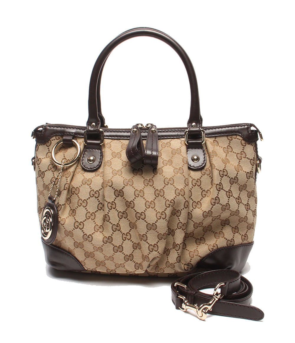 GUCCI 2WAYハンドバッグ ショルダーバッグ スーキー GGキャンバス 247902 203998 レディース グッチ