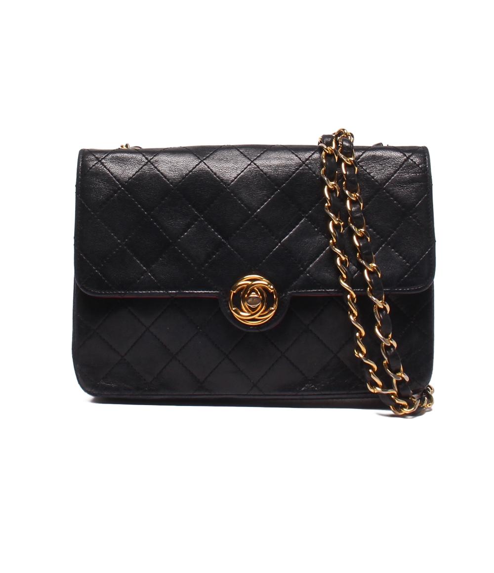 CHANEL チェーンショルダーバッグ シングルフラップ 斜め掛け 